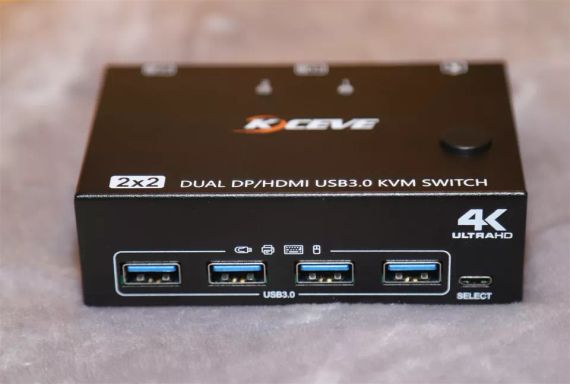 K-CEVE 2x2 HDMI Display port 2 компьютерный коммутатор. KVM202DH USB 3.0 (KVM202DH) Б/У | Зображення 2