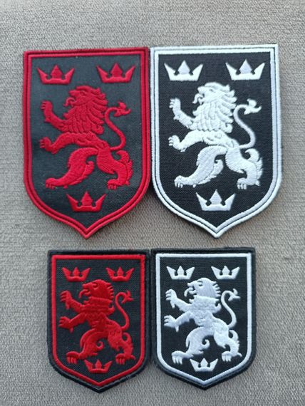 Шеврони дивізій війська Галіція 4шт (комплект) 75+100 мм