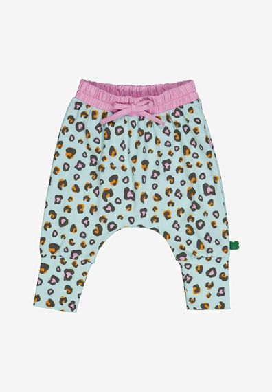 Дитячі трикотажні штани для дівчинки Green Cotton 98 см Блакитні (251112119)