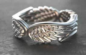 Чудова каблучка, Крила Ангела срібна, розмір регульований