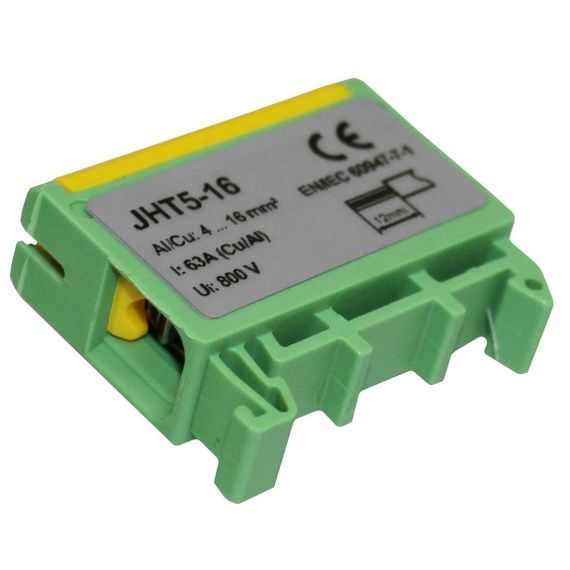 Клема силова СКНГз-JHT5-16 4-16мм2 63А "PE" жовто-зелена Ny95506540 | Зображення 1