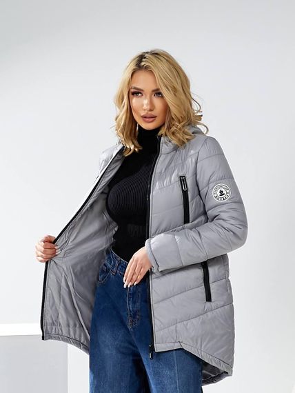 Елегантна жіноча парка, арт. 300, світло сірий | Зображення 1