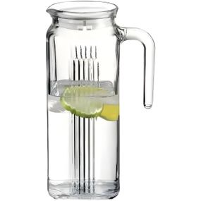 Кувшин стеклянный с крышкой Pasabahce Frigo 80050, 1 л, для воды, молока, напитков