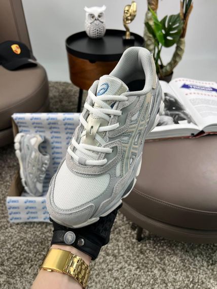 Чоловічі кросівки ASICS Gel-NYC Grey White (замша , текстиль) 43 27,5 | Зображення 5