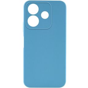 Чехол TPU GETMAN Liquid Silk Full Camera для Xiaomi Redmi Note 14 5G Голубой / Blue