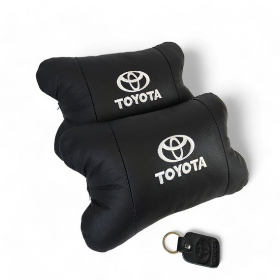 Подушки на підголовник Toyota 2шт , Набір подушок в авто Тойота, Автомобільна ортопедична CQ-638 подушка Тойота | Зображення 2