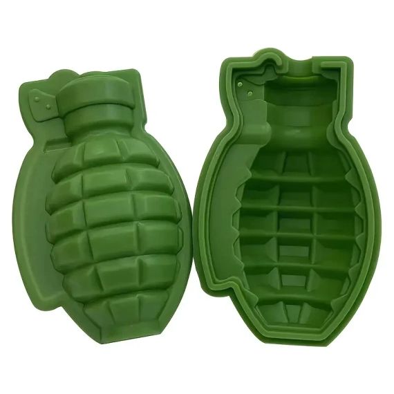 Форма для кубиків льоду 3D Grenade Design, форма для віскі лимонка | Зображення 2