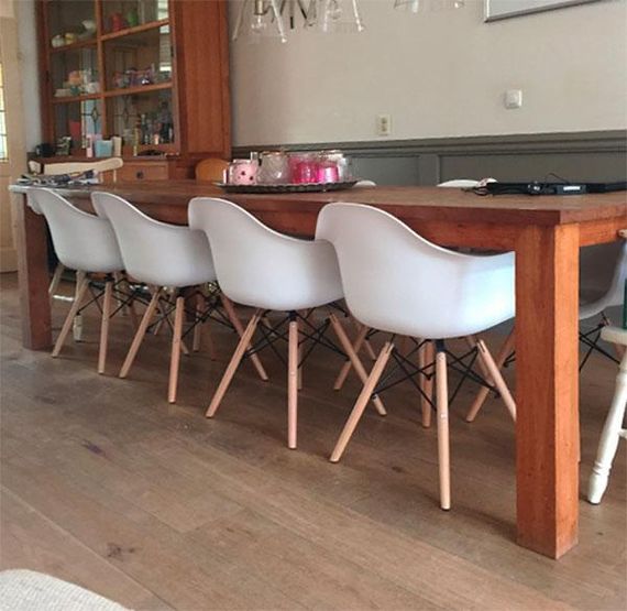 Крісло Eames DAW Armchair біле на дерев'яних ніжках | Зображення 4