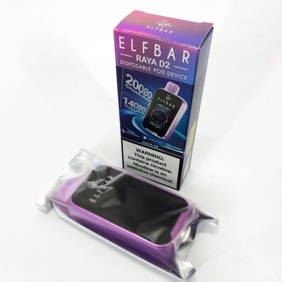 ELF BAR RAYA D2 20000 смак Виноград (Grape Ice) | Зображення 1