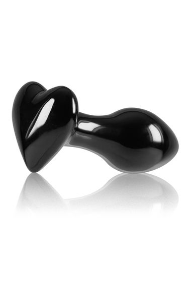 Скляна пробка NS Novelties CRYSTAL HEART BLACK | Зображення 3