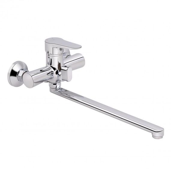 Смеситель для ванны Lidz Nicole 005 с поворотным изливом (c душевым гарнитуром) (k35) LDNIC005CRM22140 Chrome | Зображення 2