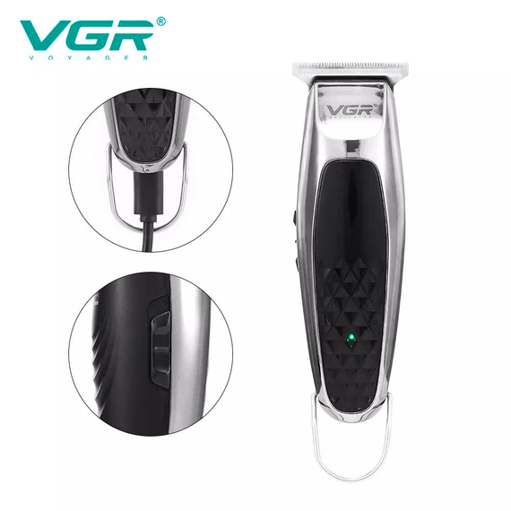 Тример для стрижки VGR V-093 SILVER, 6 насадок | Зображення 1
