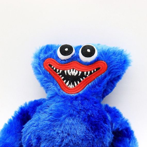 Мягкая игрушка Хаги Ваги 37 см, с липучками на руках, Синяя / Монстрик обнимашка для детей | Зображення 5