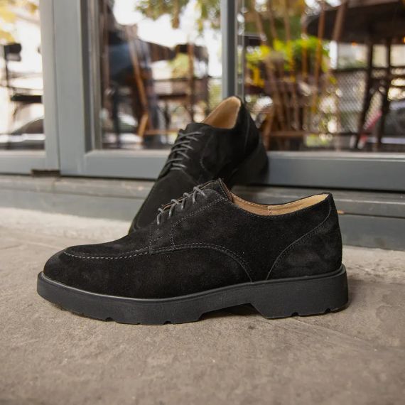 Чоловічі замшеві туфлі на товстій підошві 41 розмір | Зображення 4