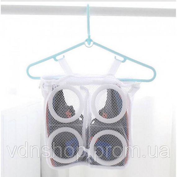 Мешок для стирки обуви с защитными вставками на два отделения 28 х 24.5 х 8 см IM-28 | Зображення 3