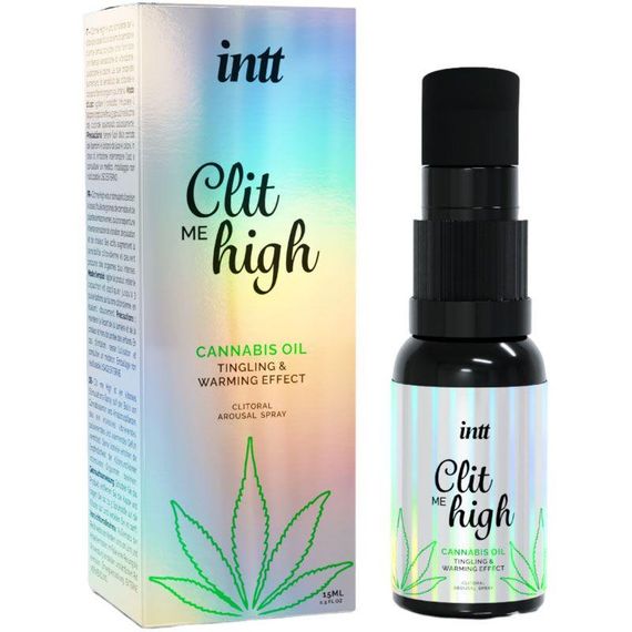 Збуджувальний гель для клітора Intt Clit Me On High Cannabis Oil 15 мл, сильна стимуляція Sex Aura