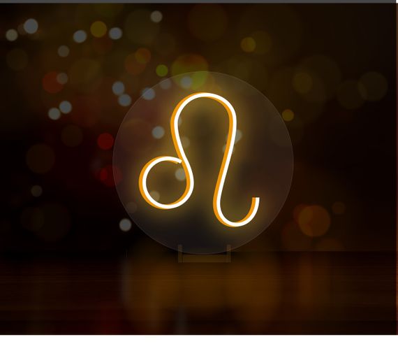 Неоновий світильник Знак зодіака Лев 250х250 acr-n000073