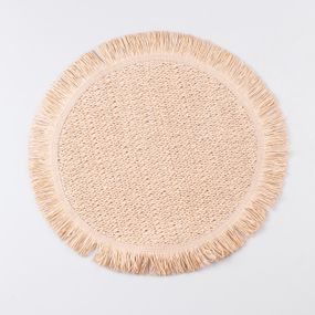 Серветка сервірувальна на стіл кругла Ø38 (см) під тарілки Бежева HP-35-7BE