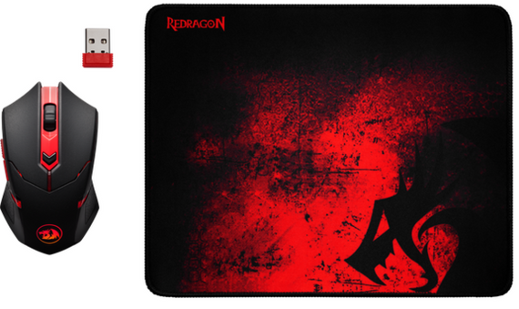 IT набір Redragon M601WL-BA миша бездротова + килимок (78227)