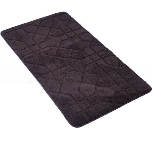 АКЦІЯ Набір килимків для ванної 2шт 50*60см+60*100см Геометрія Standard шоколадний + Фіранка PEVA Дариана | Зображення 2