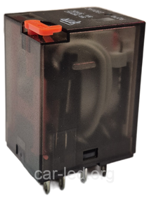 BTR-4453(18F)-4 РЕЛЕ (220VAC) струм-5A / контакти-4С + тестова кнопка