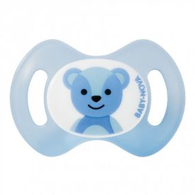 Пустышка Baby-Nova Teddy 0-2 мес., голубая (3966388) - Топ Продаж!
