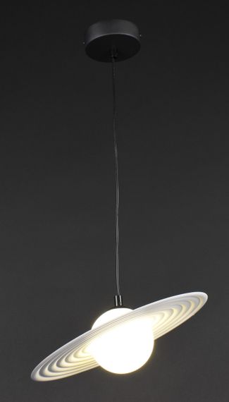 Люстра підвісна на 1 лампочку 27234 Чорний 20-200х30х30 см. | Зображення 1