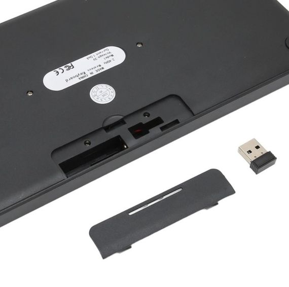 Набор беспроводная клавиатура и мышка MHZ Wireless 902 8887, черный | Зображення 1