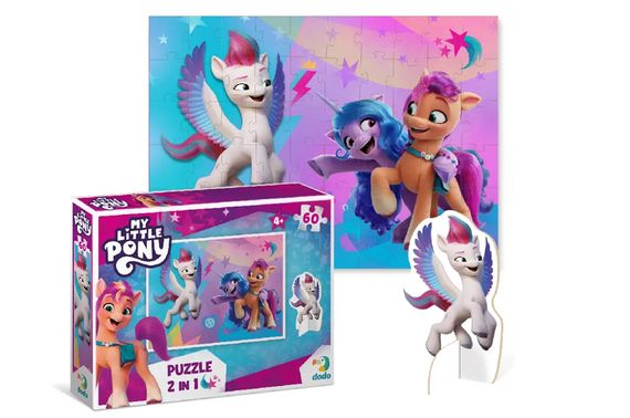 Пазли - 60 елм. - 200137 "My Little Pony. Пригоди Санні, Іззі та Зіпп" з фігуркою DoDo