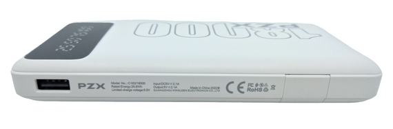 Power Bank 18000 mAh 2,1А реальна ємність PZX C163 заряджання зовнішній акумулятор павербанк сертифікований | Зображення 5