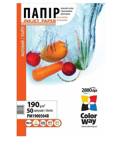 Папір 10*15см матовий 215г/м картон. уп 50 шт ColorWay PM1900504R