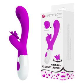 Вібратор - Pretty Love Moth Clitoris Vibrator Purple Sex Aura