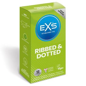 Презервативи 12 SZT. EXS RIBBED AND DOTTED sexstyle