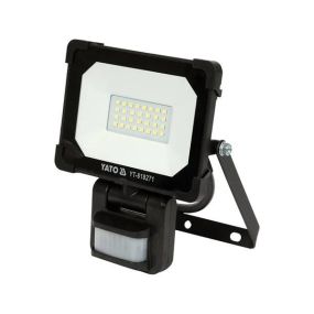 Прожектор з SMD-діодним випромінювачем і датчиком руху YATO  20 Вт, 230 В, 1900 лм, 30 діодів YT-818271