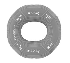 Еспандер кистьовий силіконовий PowerPlay PP-4331 Hand Grip Large 30-35-40 кг Сірий (PP_4331_Grey_(30-35-40))