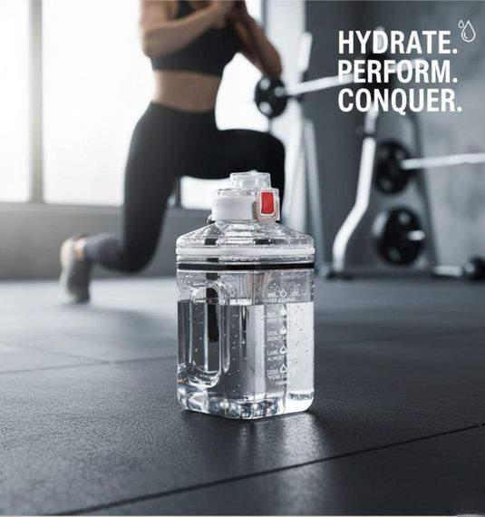 Спортивна біла фляга з BPA-free матеріалу (2.2 л) — зручне рішення для щоденного зволоження | Зображення 7