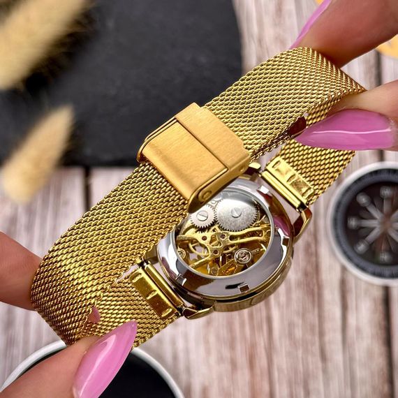 Класичний жіночий годинник Awarder 028L Gold-Black Де би не була | Зображення 3