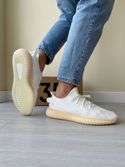 Кросівки Adidas Yeesy Boost 350 (белые) | Зображення 5
