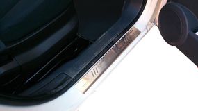 Накладки на пороги OmsaLine (2 шт, нерж.) для Fiat Fiorino/Qubo 2008-2024 рр