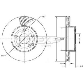 Диск гальмівний передній Mercedes Benz W204/C204 07-15/ W212 09-16/ C207 09-16/ R172 11-(295x28), TX 72-76