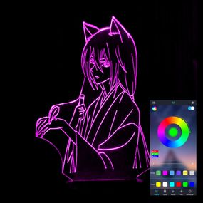 Акриловый светильник-ночник управление с телефона Томоэ tty-n001191