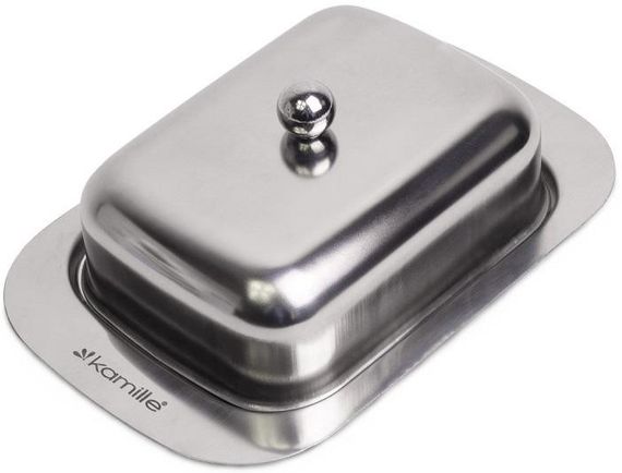 Маслянка Kamille Perlett з нержавіючої сталі 18.5х12х7