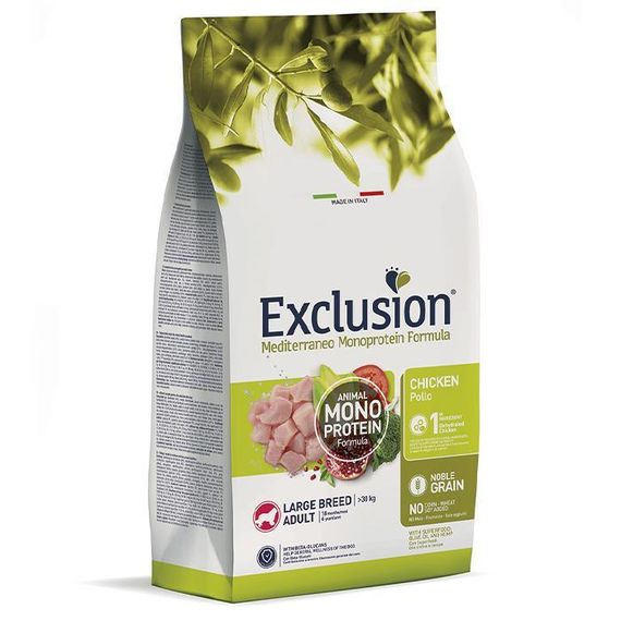 Сухий корм Exclusion Adult Chicken Large Breed для дорослих собак великих порід 12 кг