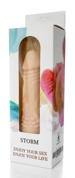 Вибратор BOSS Cyberskin - STORM, ( 12 режимов вибрации, длина 18,5 см, диаметр 4,5 см ) BS4400003 sexstyle | Зображення 2