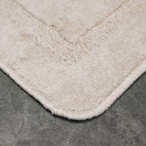 Набір килимків для ванної кімнати 2шт 57*100см+57*50см U-виріз Абстракція Joy молочний тафтинг Дариана | Зображення 7