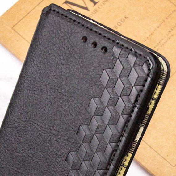 Кожаный чехол книжка GETMAN Cubic (PU) для Samsung Galaxy A14 4G/5G Штучна шкіра, Слот для візитки, Чорний | Зображення 7