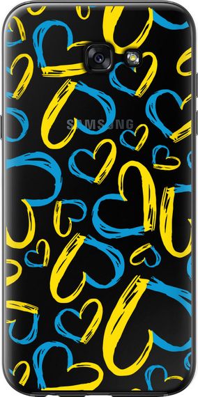 Чехол на Samsung Galaxy A7 (2017) Сердца UA "5292u-445-17620"