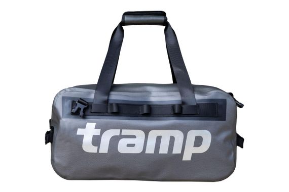 Герморюкзак-сумка Tramp TPU 30л темно-сіра, гермобаул трамп водонепроникний для сплаву і походу
