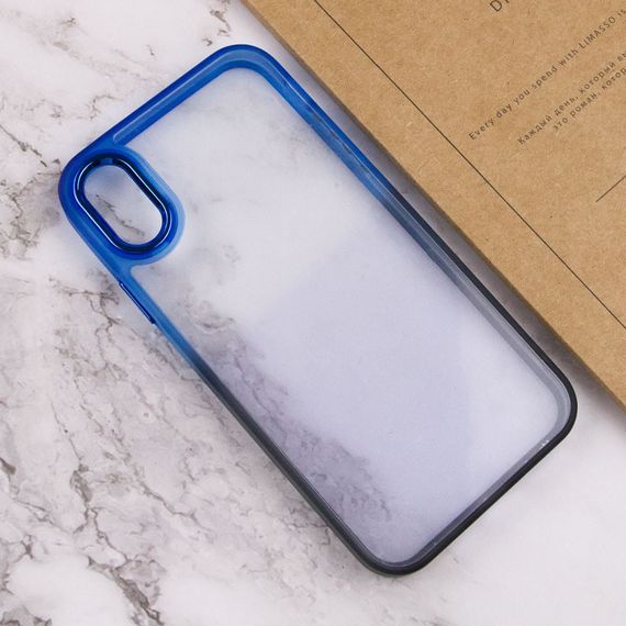 Чохол TPU+PC Fresh sip series для Apple iPhone XS Max (6.5") Чорний / Синій | Зображення 2