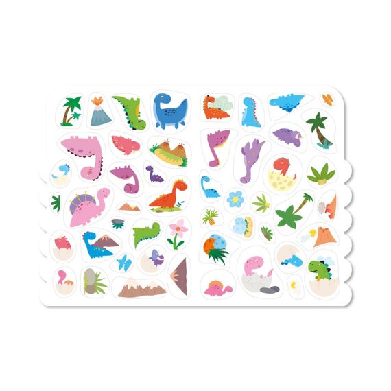 Детская развивающая раскраска "Динозавры" РМ-74-01, 50 стикеров | Зображення 1